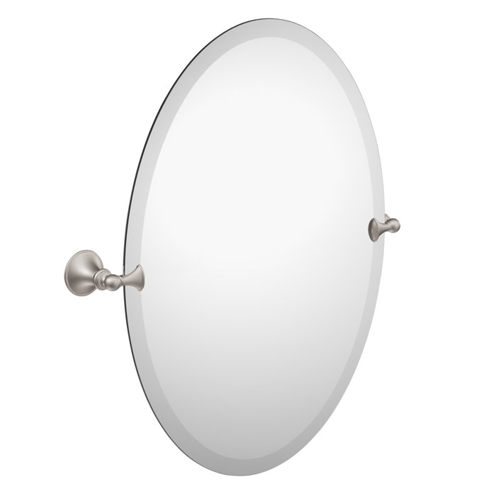 DN2692CH,BN Moen Glenshire Contemporary Beveled Frameless Vanity Mirror